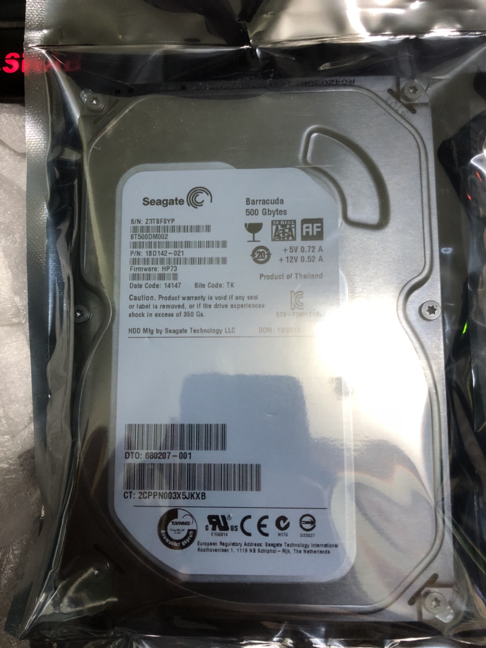 hdd 500gb renew 100% chính hãng