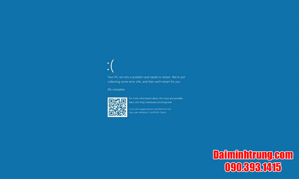 Một số cách khắc phục laptop bị màn hình xanh